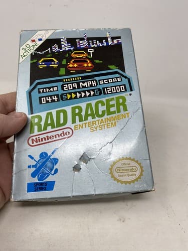 Rad Racer (Nintendo Entertainment System, 1987) - Game & Box Only! — photo 2