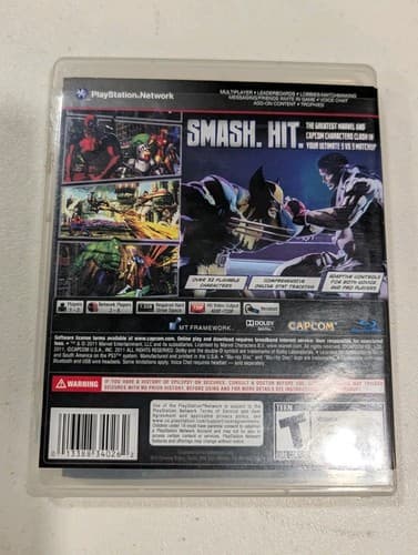 Lot Of 2 Marvel Vs Capcom PS3 Games - Ultimate & Fate Of Two Worlds - Tested — photo 8