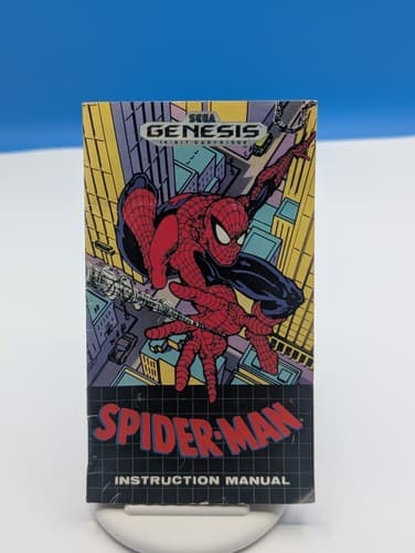 Spider-Man (Sega Genesis, 1991) COMPLETE w/ Box manual game WORKS! #Y — photo 4