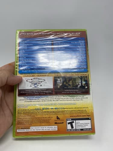 Lips for XBOX 360 (Game Only-No Microphone) 2008 Music Karaoke BRAND NEW SEALED — photo 9