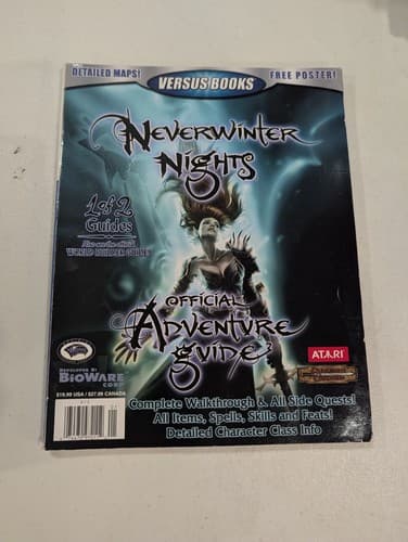 Neverwinter Nights Versus Books Bioware Corp Complete Walk-through + Poster Seal