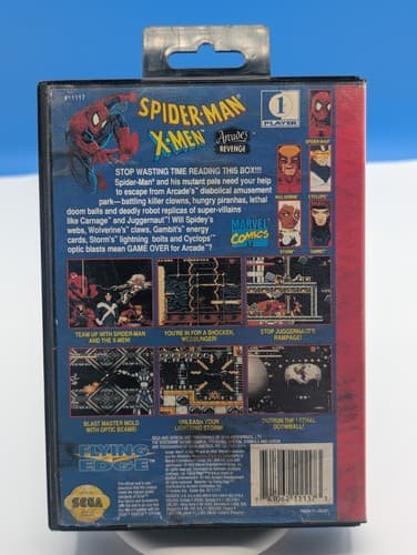 Spider-Man/X-Men: Arcade's Revenge (Sega Genesis, 1993) - Complete CIB, TESTED — photo 2