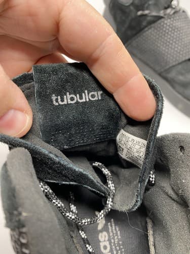 Adidas Tubular Invader Strap Shoes Sneakers Men's Size 12 Suede Black — photo 6