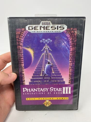 SEGA GENESIS Phantasy Star III Generations Of Doom Game & Box Only No Manual