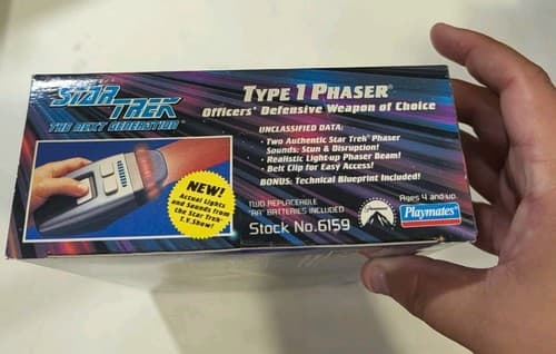Star Trek The Next Generation Type 1 Phaser Playmates 19914 New Very Low Serial — photo 9