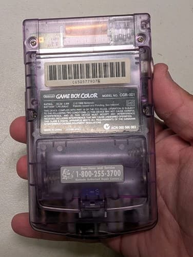 Nintendo Game Boy Color Handheld System Atomic Purple ~ Working w/ Sound — photo 8