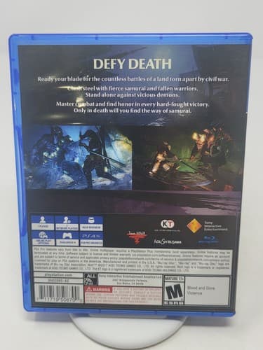 Nioh (Sony PlayStation 4, 2017) PS4 Complete And Tested — photo 2