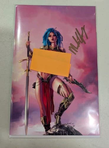 Peyton Blue Woman Of War M House Gold Sunset Comic Signed/Autographed