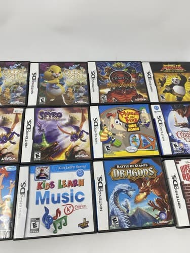 Nintendo DS Game Case Only Lot of 25 Rayman Spyro Christmas Carol Up Plants Kung — photo 5