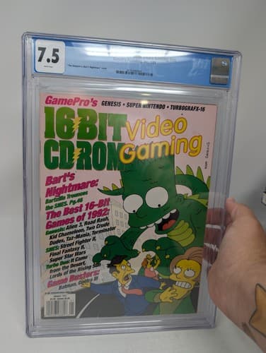 GamePro's 16 Bit Video Gaming Magazine January 1993 Bart's Nightmare CGC 7.5 — photo 4