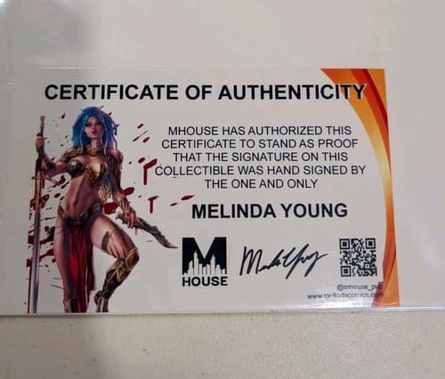 Peyton Blue Woman Of War M House Gold Sunset Comic Signed/Autographed — photo 7