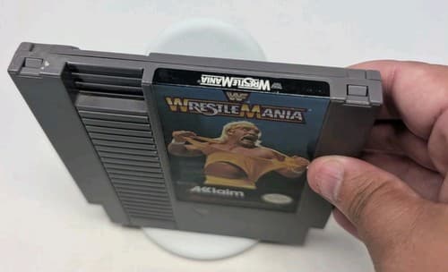 WWF WrestleMania (Nintendo Entertainment System, 1988) NES Cartridge Hulk Hogan — photo 2