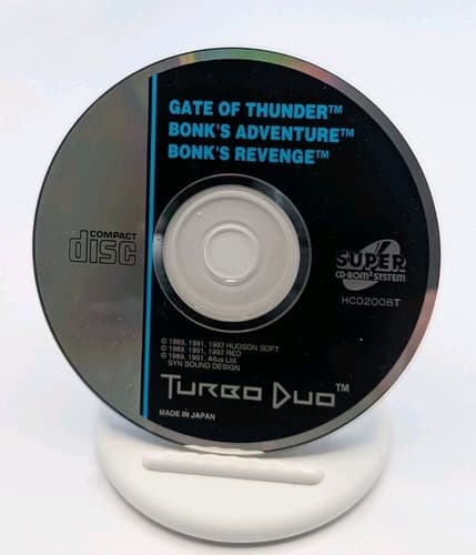 Gate of Thunder Bonks Adventure & Revenge TurboGrafx CD. Turbo DUO