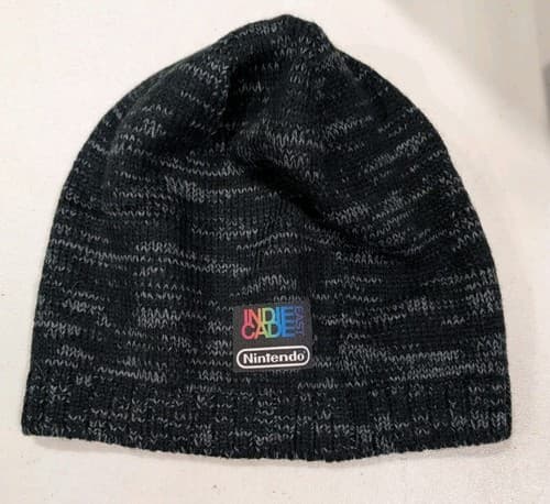 Indiecade Easy Nintendo Beanie Cap Grey Promo Item From Event New