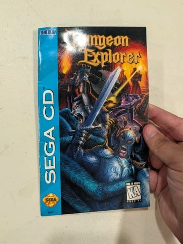 Dungeon Explorer Sega CS Authentic Manual Only Good Condition W/ Reg — photo 8
