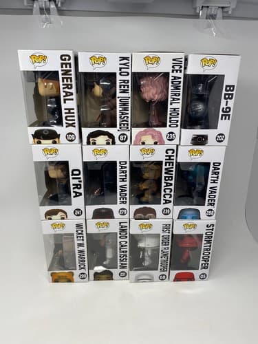 Funko Pop Star Wars Lot of 12 Boxed Figures Darth Vader Kylo Ren Exclusives — photo 6