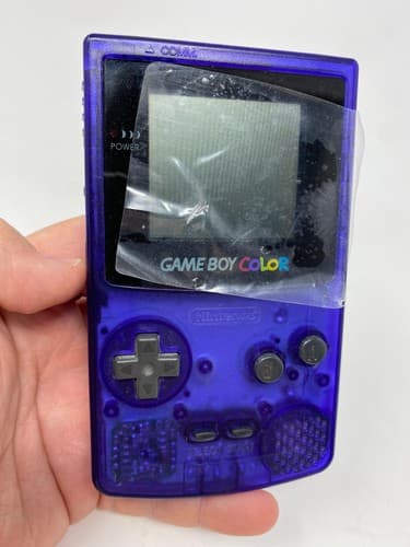 Nintendo Gameboy Color console Midnight Blue Japan GBC w/ Battery Cover JPN