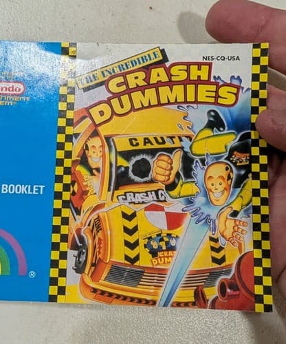 The Incredible Crash Dummies NES Manual Only Authentic — photo 3