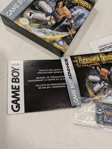 Prince Of Persia Sands Of Time Nintendo GameBoy Advance CIB No Box Tray — photo 9