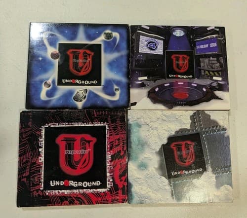 Lot of 4 PS1 PlayStation Underground Demo Series/Volume
