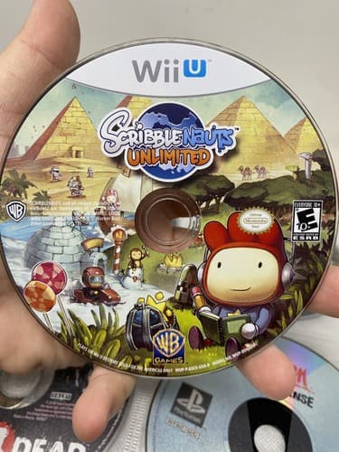 Scribblenauts Unlimited (Nintendo Wii U, 2012) Used Disc Only Ships Fast