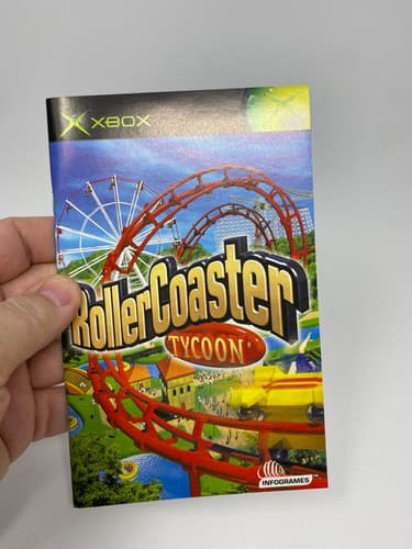 Roller Coaster Tycoon (Original XBOX, 2003) Manual Only No game or Case — photo 2