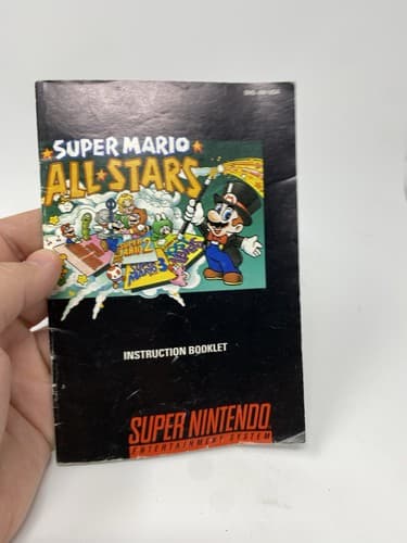 Super Mario All Stars Instruction Booklet ONLY! (SNES, Super Nintendo) Manual — photo 2