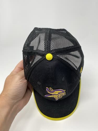 Minnesota Vikings Hat Cap Pro Line Black NFL Football Logo Adjustable Fanatics — photo 5