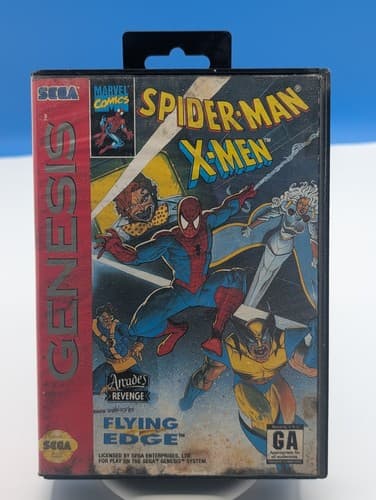 Spider-Man/X-Men: Arcade's Revenge (Sega Genesis, 1993) - Complete CIB, TESTED