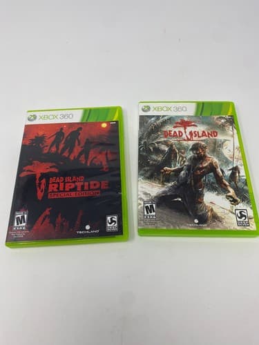 Dead island & Dead Island Riptide Bundle Lot of 2 Microsoft Xbox 360 Video Games