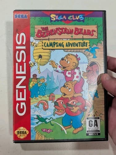 The Berenstain Bears Camping Adventure - Sega Genesis Authentic Box Only