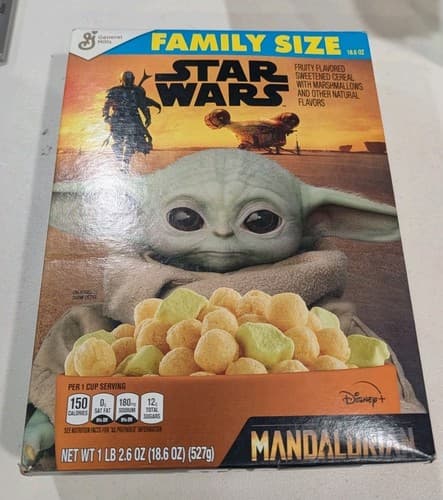 Star Wars The Mandalorian Cereal Grogu By General Mills Unopened