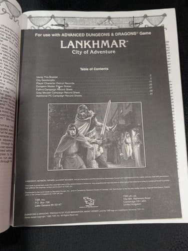 Wonders of Lankhmar (Advanced Dungeons & Dragons/Lankhmar Module LNR1) Henson, D — photo 4
