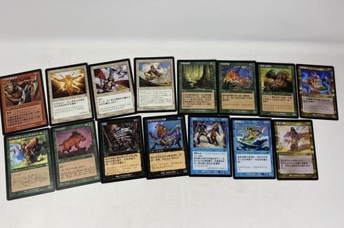 MTG Foreign Cards Lot of 15 Cards; Korean/Japanese Rare LP-MP