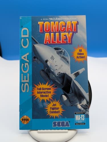 Sega CD Tomcat Alley 1994. Disc & Manual w/Reg Card, No Box, Tested