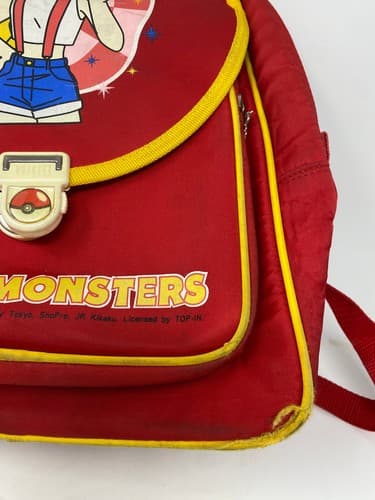 Vintage 1999 Pokémon Chinese Backpack: Game Freak RARE School Kid Misty PIkachu — photo 5