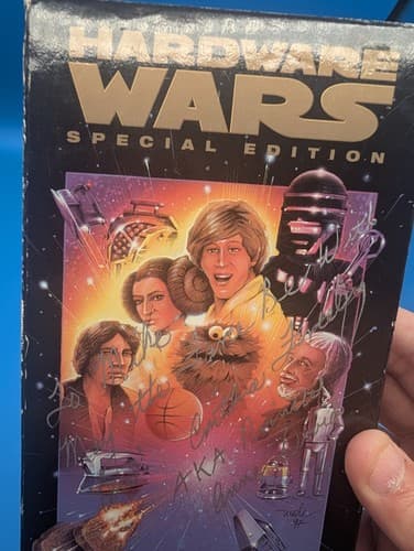 Hardware Wars VHS With Many Signatures See Photos - Star Wars Parody  — photo 3