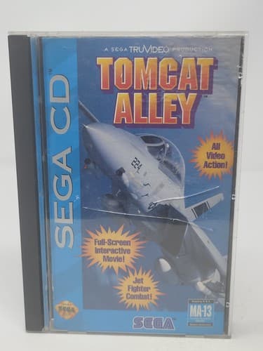 Tomcat Alley (Sega CD, 1994) Complete CIB Tested Works w/ Manual