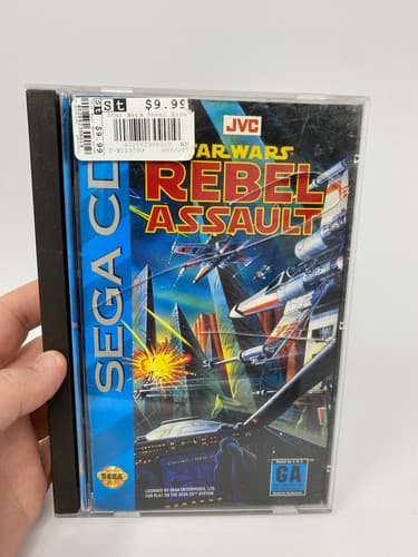 Star Wars: Rebel Assault (Sega CD, 1993) CIB Complete W Reg Card