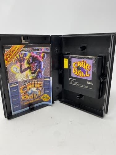 J4 Crüe Ball: Heavy Metal Pinball (Sega Genesis, 1992) CIB Complete Authentic — photo 5
