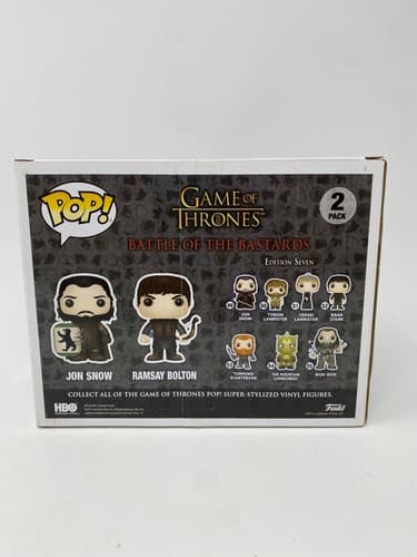 Funko Pop Game of Thrones Battle of the Bastards 2-Pack Jon Snow Ramsay Vaulted — photo 5