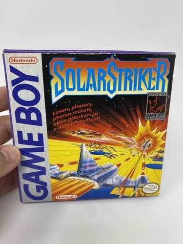 Solar Striker Nintendo GameBoy CIB Complete Game Inserts Manual Box Authentic