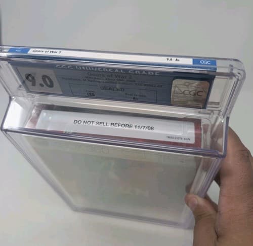 Gears of War 2 Do Not Sell Before DNSB Early Print Xbox 360 Sealed CGC 9.0 A+ — photo 3