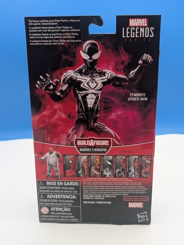 MARVEL LEGENDS SYMBIOTE SPIDER-MAN 6" FIGURE KINGPIN BAF HASBRO NEW SEALED 2019 — photo 2