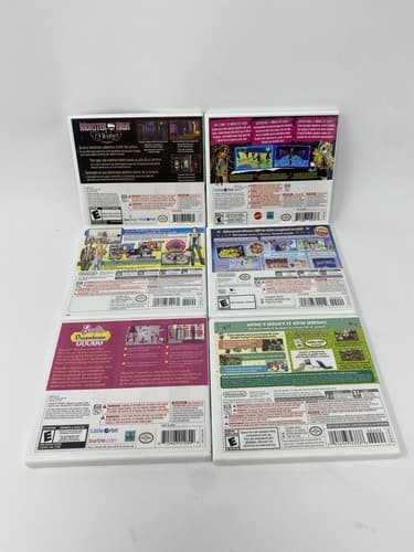 Nintendo 3DS Lot 6 CASES ONLY Monster High Style Savvy Barbie Disney Animal — photo 2