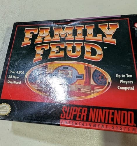 Family Feud Super Nintendo SNES CIB Authentic Tested Working - See Photos — photo 3