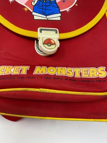Vintage 1999 Pokémon Chinese Backpack: Game Freak RARE School Kid Misty PIkachu — photo 4