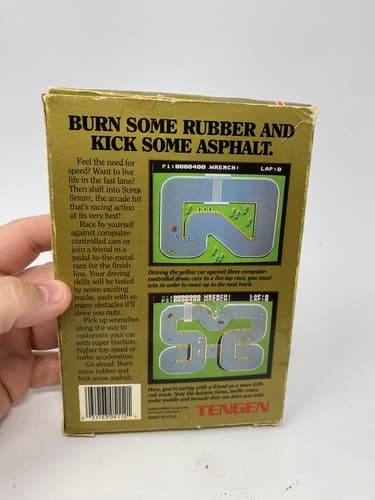 Super Sprint (NES 1989) Game Box & Registration Authentic No Manual — photo 7