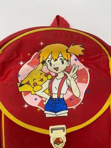 Vintage 1999 Pokémon Chinese Backpack: Game Freak RARE School Kid Misty PIkachu — photo 2