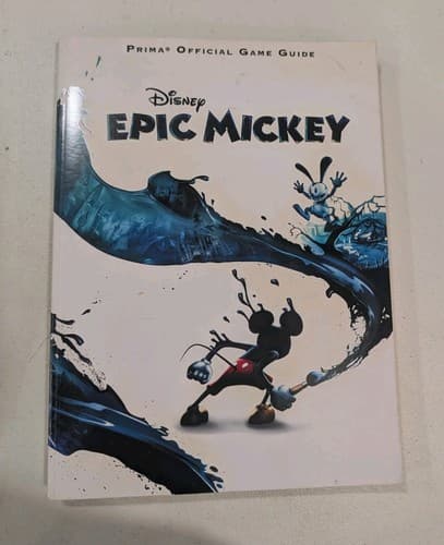 EPIC MICKEY Prima Official Game Strategy Guide 2010 W/ Bonus Disc